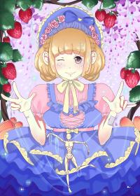椅上少女
