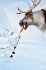 A snowman VS a reindeer